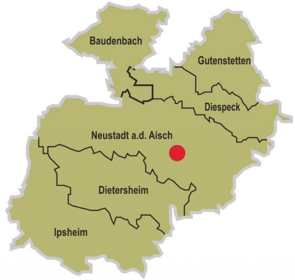 Gebiet der Kommunalen Allianz NeuStadt und Land